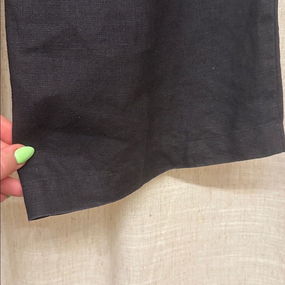 Reformation olina black linen pants size M - Picture 7 of 12